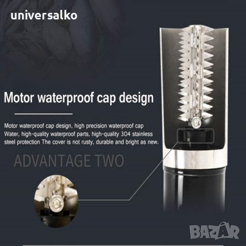 Безжична професионалена машинка за почистване на риба, за чистене на люспи, снимка 2 - Други стоки за дома - 43771570