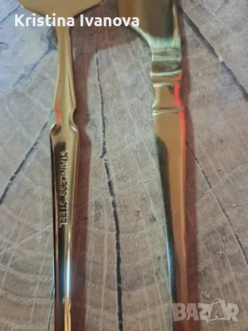 Сет прибори ,8бр вилица + 8бр ножа, снимка 4 - Прибори за хранене, готвене и сервиране - 49281353