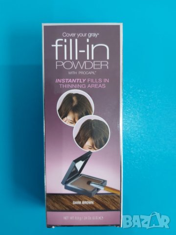 прахообразна боя за коса - средно кафяво, снимка 2 - Продукти за коса - 43181526