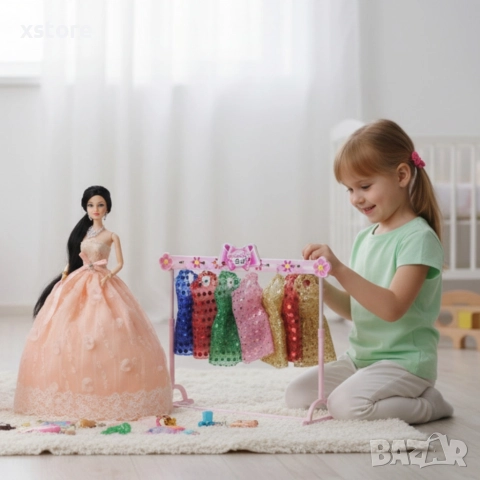 Голяма кукла с много рокли и аксесоари Beautiful Doll, снимка 4 - Кукли - 52739214