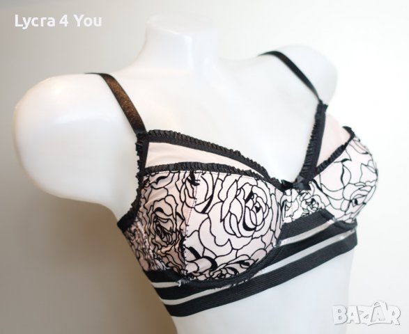 Coquette 75B размер сутиен в черно и бежаво, снимка 11 - Бельо - 36676839