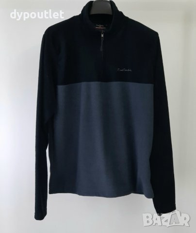 Pierre Cardin - Мъжко поларено горнище с цип Zip Fleece, размер - L ., снимка 2 - Спортни дрехи, екипи - 39606108