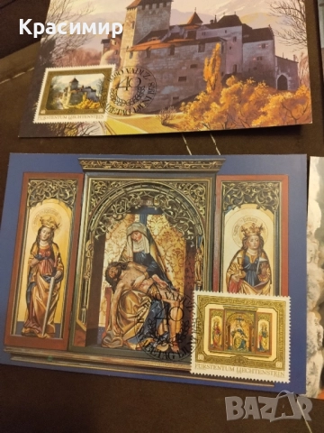 Пощенски картички Лихтенщайн 1978 г , снимка 5 - Филателия - 52013659