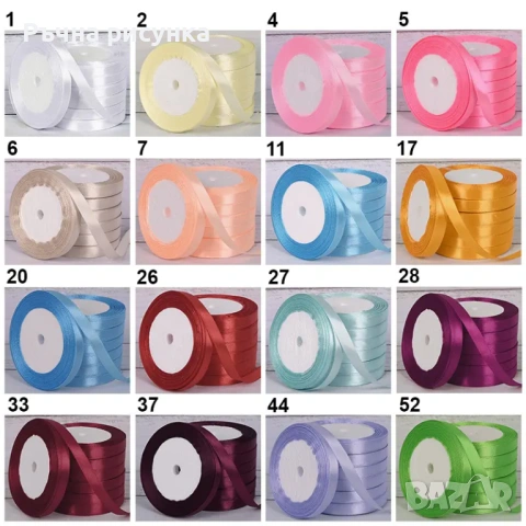 Сатенена лента /2 см. х 22 м./ и други модели ленти, снимка 3 - Други - 47813614