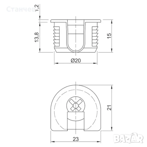 Рафикс комплект с винт за директен монтаж, снимка 2 - Кухни - 50920701