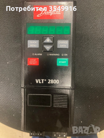 Честотен регулатор(инвертор) Danfoss 0,37кw 200V, снимка 2 - Други машини и части - 52401981