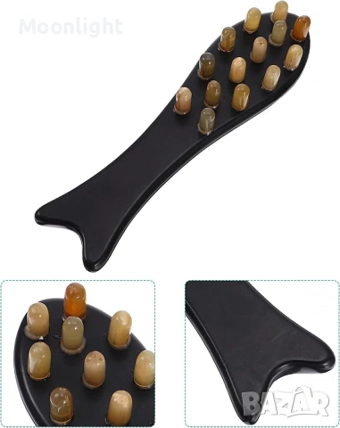 Нова интересна четка за коса и скалп, за разресване, масаж и акупунктура, снимка 9 - Аксесоари за коса - 53122776