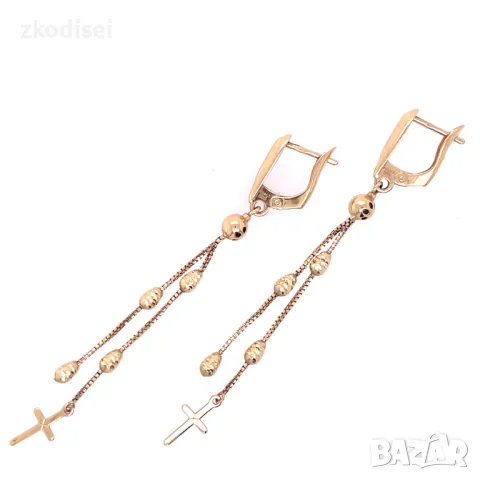 Златни обеци 4,04гр.14кр. проба:585 модел:28074-1, снимка 1