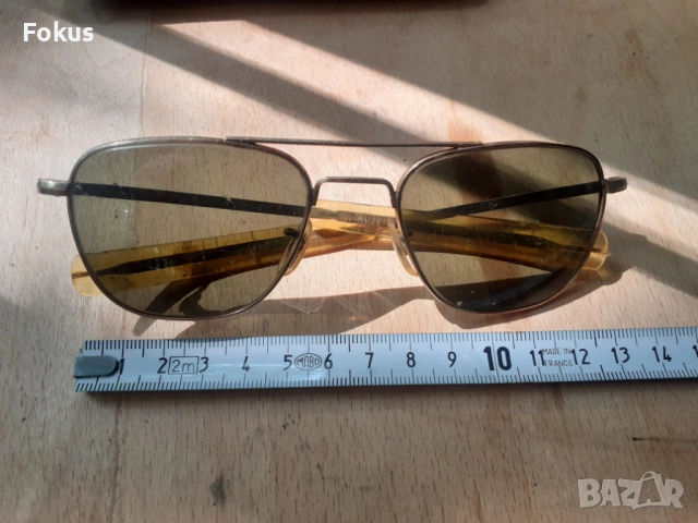 Американски пилотски очила American Optical 12K GF, снимка 7 - Антикварни и старинни предмети - 53276984