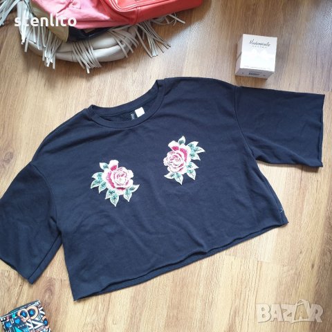 Дамска блуза H&M размер L, снимка 4 - Тениски - 32596479