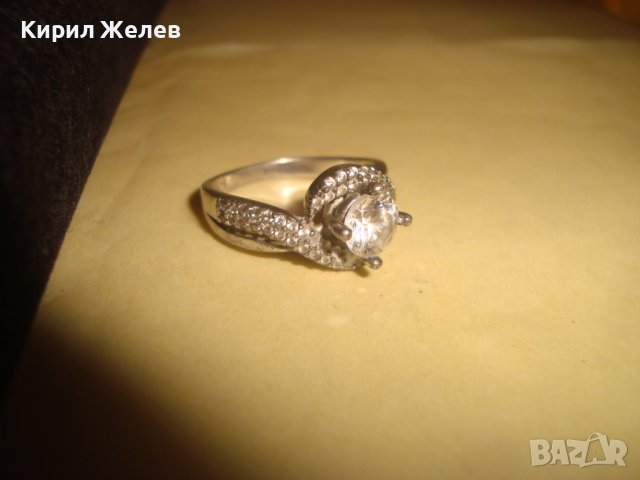 ПРЕКРАСЕН СРЕБЪРЕН АРТ ПРЪСТЕН СРЕБРО 925 с ЮВЕЛИРНО ФАСЕТИРАНИ КАМЪНИ ЦИРКОН 32500, снимка 13 - Пръстени - 38351754