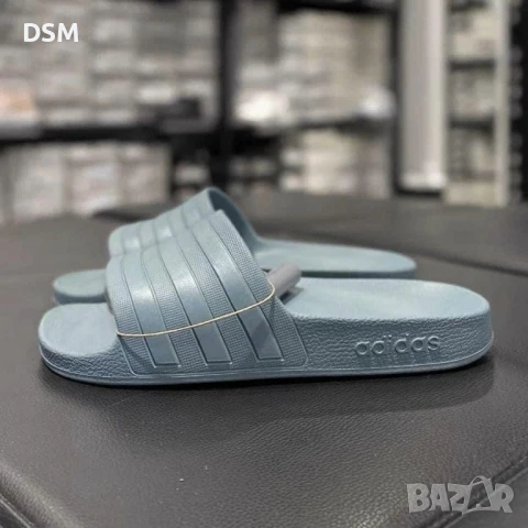 нови джапанки Adidas ADILETTE AQUA  42/43/44  -  чехли - сини/зелени/сиви, снимка 5 - Джапанки - 51041714