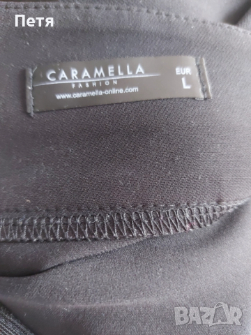 Дамски черен панталон с висока талия, снимка 5 - Панталони - 53455050