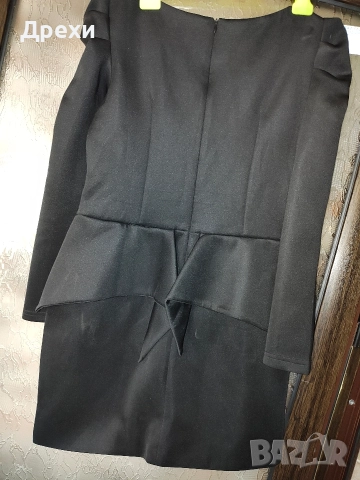 Черна дамска официална рокля , снимка 3 - Рокли - 52568012
