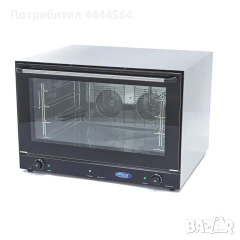 Професионална конвекторна фурна с пара – 3.6 kW, 2 вентилатора, аналогов контрол