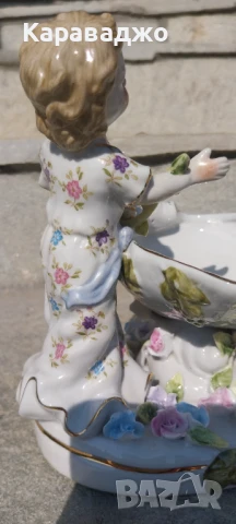 Порцеланова Композиция Бонбониера, снимка 9 - Статуетки - 50968732