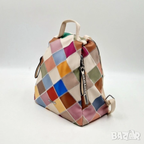 Модерна цветна дамска раница от еко материал, снимка 8 - Раници - 52137992