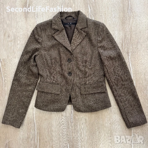 Дамско сако Hallhuber Philosophy, размер 36 S, вълна, полиестер, 2 копчета