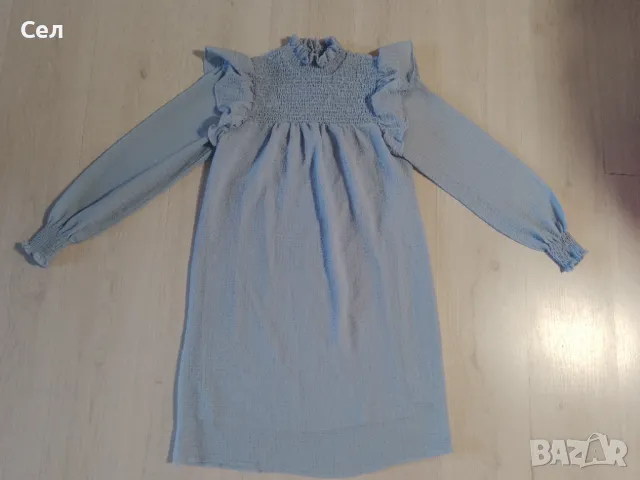 Светли синя рокля С, снимка 3 - Рокли - 50337636