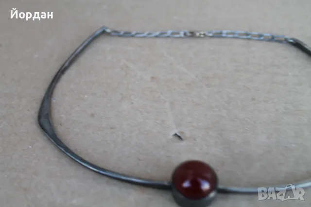 Сребърно дамско колие, снимка 2 - Колиета, медальони, синджири - 47608141