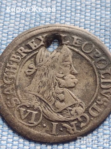 Сребърна монета 6 кройцера 1672г. Леополд първи Грац Херцогство Щирия 13614 , снимка 5 - Нумизматика и бонистика - 42984084