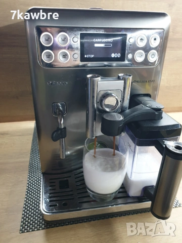 Saeco Exprelia EVO - внос с Бг меню , с консумативи и кана за мляко, снимка 15 - Кафемашини - 53060227