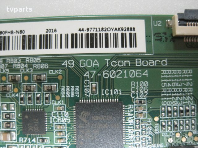 T-CON 49 GOA Tcon Board  TPT490F2-FHBN0.K Philips 49PFS4131/12 100% работещ , снимка 2 - Части и Платки - 27677069