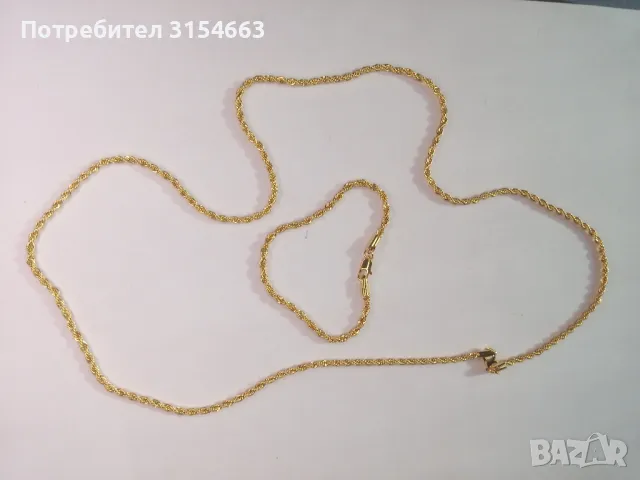 Верижка с гривна , снимка 6 - Бижутерийни комплекти - 50184893