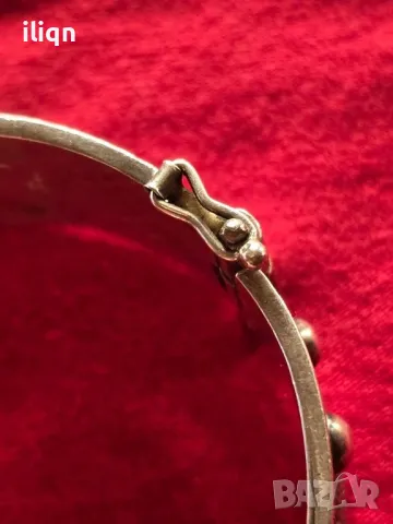 Масивна стара сребърна гривна. Ръчна изработка. , снимка 10 - Антикварни и старинни предмети - 48951964