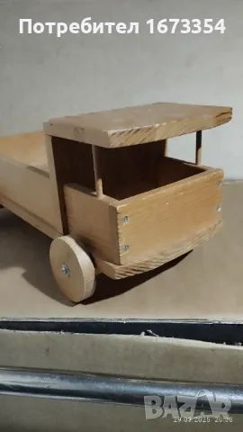 Дървени камиончета+ АРТ декорация, снимка 2 - Други ценни предмети - 49690893