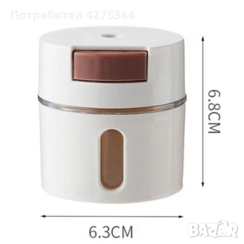 Магнитни стъклени буркани за подправки 6 броя – Стилен комплект за подредена кухня, снимка 6 - Аксесоари за кухня - 52775395