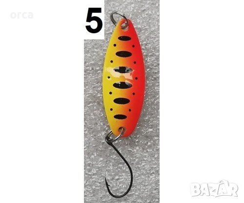 Клатушка OSAKO ATTACK SPOON 3.5 – пъстърва, костур, кефал, 3.5 г, снимка 8 - Такъми - 38321846