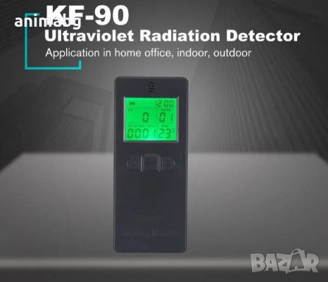 ANIMABG Цифров детектор за ултравиолетова радиация, UV, UVI, Дисплей за температура, снимка 6 - Друга електроника - 43844615