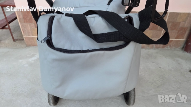 Бебешка количка Milu kids Atteso Ledo, 3 в 1, еко кожа, снимка 4 - Детски колички - 52961392