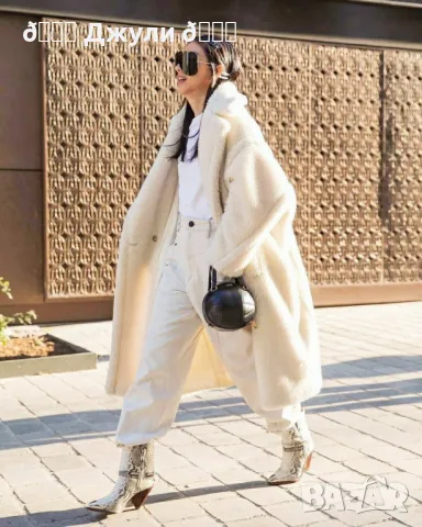 Топло зимно палто от камилска вълна 🤍, снимка 1