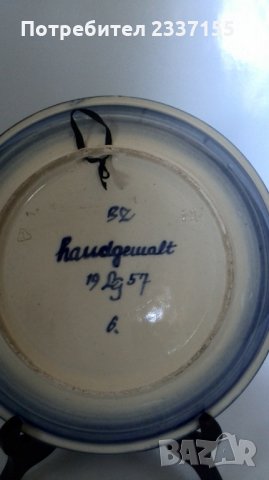 Керамична чиния за стена., снимка 2 - Декорация за дома - 26566674