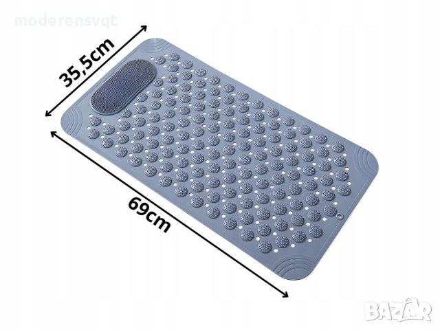 Силиконова противоплъзгаща постелка за баня с масаж, снимка 5 - Други стоки за дома - 53261919