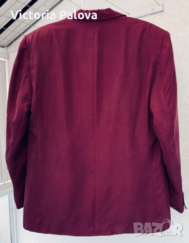 Красиво сако сребриста коприна, снимка 5 - Сака - 40342952