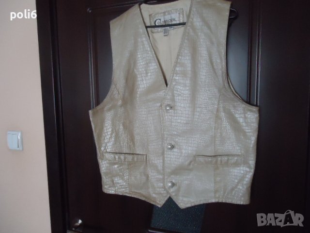 мъжки елек крокодилска кожа colebrook & co ,размер м