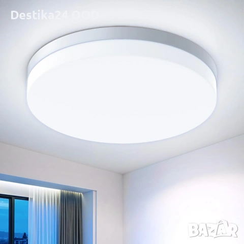 LED Кръгъл Плафон 48W 4800lm 6500K IP44 Таванна Лампа 30см