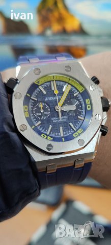 Audemars Piguet Royal Oak Offshore Diver Chronograph 42mm син, снимка 9 - Мъжки - 40171760