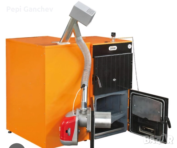 комбиниран котел на пелети и твърдо гориво 