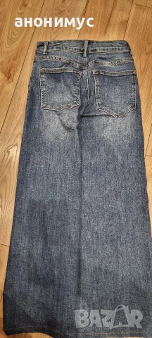 Дънки с широк крачол, снимка 2 - Дънки - 53060712