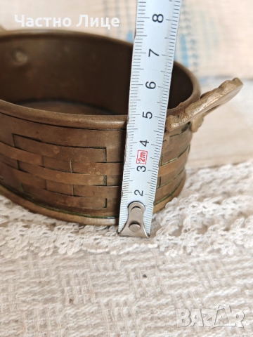 Старинен Бронзов Съд 1930те г, снимка 3 - Антикварни и старинни предмети - 51443129