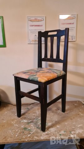 Дървен трапезен стол, снимка 1 - Столове - 43118387