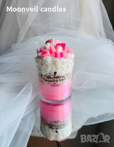 🕯️🧁Ароматни мини тортички от соев восък 🧁🕯️, снимка 2 - Декорация за дома - 52069044