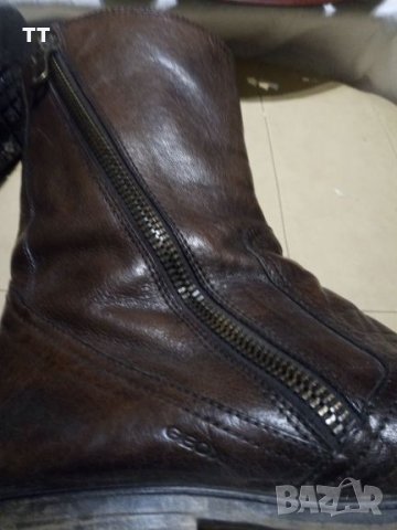 Уникални кожени ботуши Geox, снимка 6 - Мъжки ботуши - 27475017