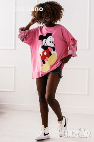 Дамска блуза с дълги ръкави Mickey, 3цвята , снимка 11 - Блузи с дълъг ръкав и пуловери - 50490900