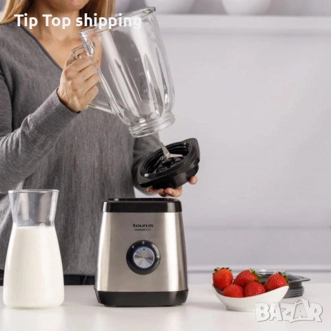 Блендер Taurus Magnum 1500 – 1500W мощност, 1,5L стъклена кана и ледосекач, снимка 5 - Блендери - 51591837