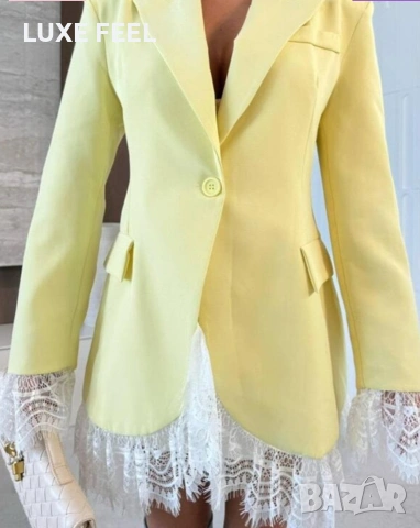 ✨Дамски Сака с Дантела, снимка 14 - Сака - 53498385